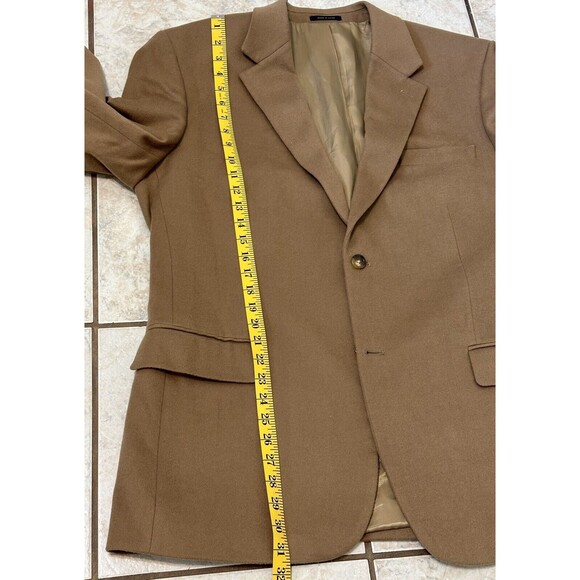 Club Room For Macys Men Size 44R Two Button Wool Silk Cashmere Blazer Career - Picture 8 of 11